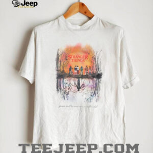 Stranger Things Friends Don't Lie Reflection Watercolor Art T Shirt