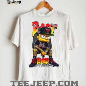 Streetwear Bart Simpson X Chicago Bulls Bad Boy Hypebeast Graphic Tee