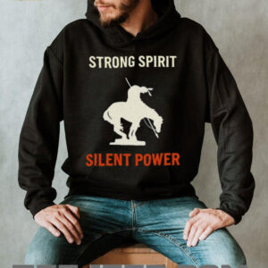 Strong Spirit Silent Power End of the Trail Native Warrior T Shirt