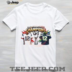 Sunday February 8 2026 Champions VS Football Matchup T shirt