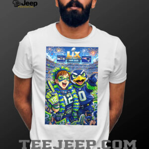 Super Bowl LIX 2026 Seattle Seahawks Fan Art Commemorative Design T Shirt
