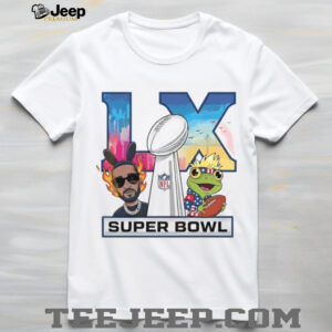 Super Bowl LX 2026 Benito & Coquí Frog Graphic T shirt