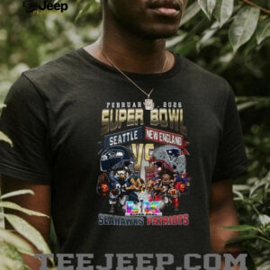 Super Bowl LX 2026 Matchup Seattle Seahawks vs New England Patriots Graphic T Shirt