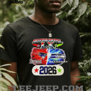 Super Bowl LX 2026 Patriots vs Seahawks Matchup Event T Shirt