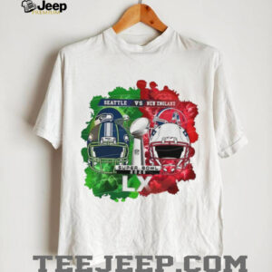 Super Bowl LX 2026 Seahawks vs Patriots Smoke Effect T shirt