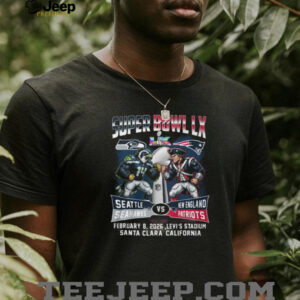 Super Bowl LX 2026 Seattle Seahawks vs New England Patriots Matchup T Shirt