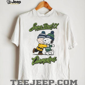 Super Bowl LX Champions Seattle Seahawks Snoopy and Charlie Brown Sticker Design