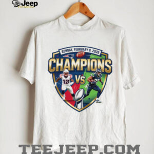 Super Bowl LX February 8 2026 Patriots vs Seahawks Champions Matchup Shirt