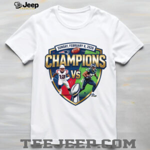 Super Bowl LX February 8 2026 Patriots vs Seahawks Champions Matchup Shirt