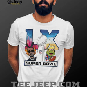 Super Bowl LX Frog and Character Commemorative Graphic Tee Super Bowl LX Frog and Character Commemorative Graphic Tee