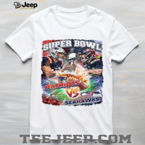 Super Bowl LX Patriots vs Seahawks Rivalry Matchup PNG