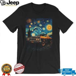 Supernatural Impala “Baby” Starry Night Van Gogh Style T Shirt Supernatural Impala “Baby” Starry Night Van Gogh Style T Shirt