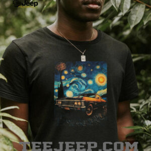 Supernatural Impala “Baby” Starry Night Van Gogh Style T Shirt