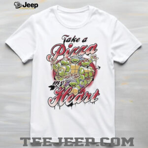 Take A Pizza My Heart Ninja Turtles Valentine's T Shirt