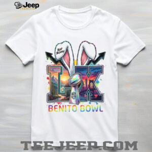 Team Benito Bowl Super Bowl LX Rabbit Ears Rainbow T shirt