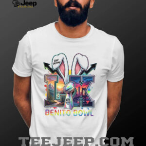 Team Benito Bowl Super Bowl LX Rabbit Ears Rainbow T shirt