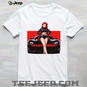 Team Rocket Jessie Anime Girl with Sports Car Graphic Tee Team Rocket Jessie Anime Girl with Sports Car Graphic Tee