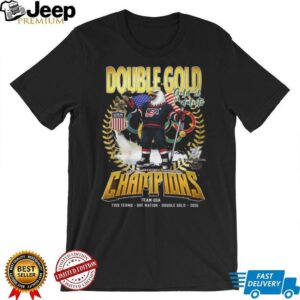 Team USA Olympic Hockey Double Gold Champions 2026 T Shirt Team USA Olympic Hockey Double Gold Champions 2026 T Shirt