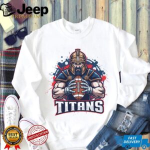 Tennessee Titans Spartan Warrior Football Graphic T Shirt Tennessee Titans Spartan Warrior Football Graphic T Shirt