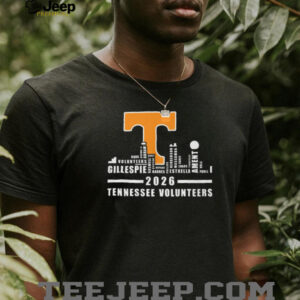 Tennessee Volunteers 2026 Roster Player Names Typography T Shirt