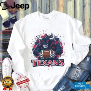Texans Football Bull Mascot Splatter Graphic Texans Football Bull Mascot Splatter Graphic
