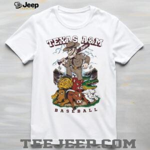 Texas A&M Aggies Baseball Cartoon Mascot Rivalry T Shirt Texas A&M Aggies Baseball Cartoon Mascot Rivalry T Shirt