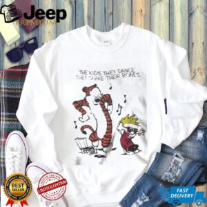 The Kids They Dance They Shake Their Bones Calvin and Hobbes Inspired T Shirt