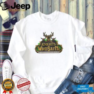 The Knights Who Say Ni Monty Python Grail Legend Graphic T Shirt