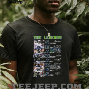 The Legends Of Seattle Seahawks Signature Players Grid T Shirt