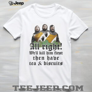 Three Headed Knight Tea and Biscuits Monty Python Quote T Shirt Three Headed Knight Tea and Biscuits Monty Python Quote T Shirt