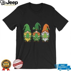 Three Lucky Irish Gnomes Shamrocks St. Paddy’s Day Graphic T Shirt Three Lucky Irish Gnomes Shamrocks St. Paddy’s Day Graphic T Shirt