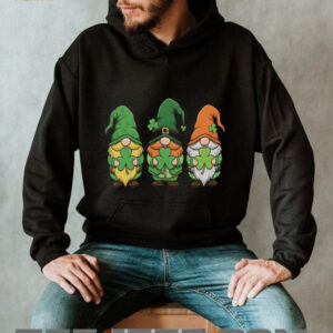 Three Lucky Irish Gnomes Shamrocks St. Paddy's Day Graphic T Shirt