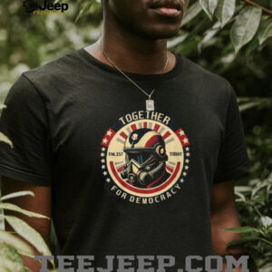 Together For Democracy Helldivers Enlist Today Graphic Tee