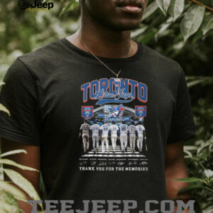 Toronto Blue Jays 50 Seasons 1977 2025 Legends Signature T Shirt Toronto Blue Jays 50 Seasons 1977 2025 Legends Signature T Shirt