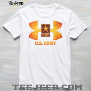 U.S. Army Star Emblem Fire Cracked Texture Graphic T Shirt U.S. Army Star Emblem Fire Cracked Texture Graphic T Shirt