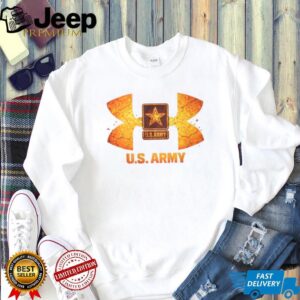 U.S. Army Star Emblem Fire Cracked Texture Graphic T Shirt