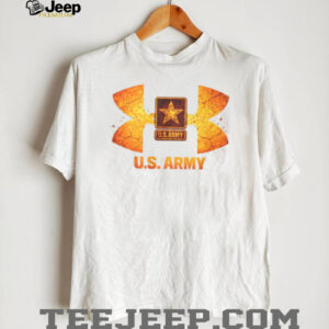 U.S. Army Star Emblem Fire Cracked Texture Graphic T Shirt