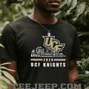 UCF Knights 2026 Players Names City Skyline College Sports Fan T Shirt