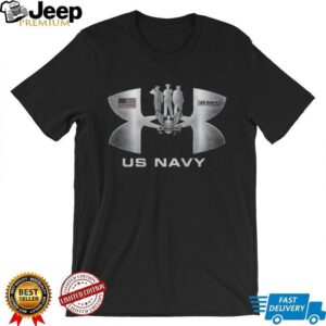 US Navy Military Salute Patriotic Logo Graphic T Shirt