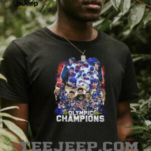 USA Hockey 2026 Olympic Champions Commemorative Team T Shirt USA Hockey 2026 Olympic Champions Commemorative Team T Shirt