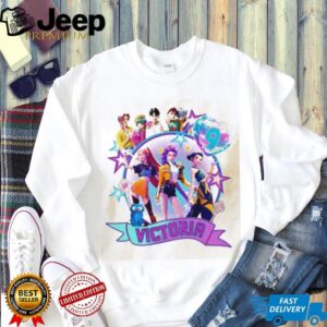 Victoria K Pop Anime Girl Band Vibrant Colorful T Shirt