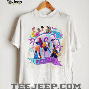 Victoria K Pop Anime Girl Band Vibrant Colorful T Shirt
