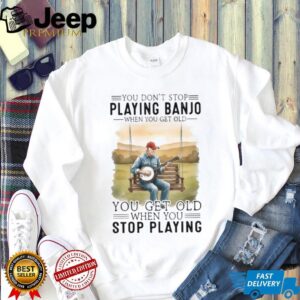 Vintage Banjo Player Quote Old Man Music Hobbyist T Shirt Vintage Banjo Player Quote Old Man Music Hobbyist T Shirt