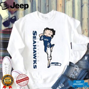 Vintage Betty Boop Style Seattle Seahawks Pinup Fan Sticker Vintage Betty Boop Style Seattle Seahawks Pinup Fan Sticker