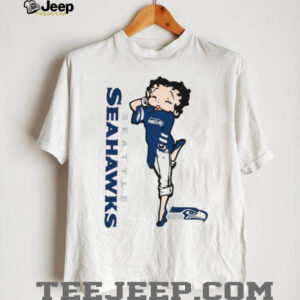 Vintage Betty Boop Style Seattle Seahawks Pinup Fan Sticker
