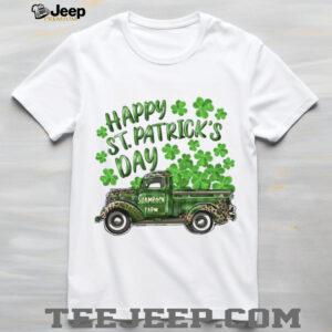 Vintage Green Leopard Shamrock Farm Truck St. Patrick’s Day T Shirt Vintage Green Leopard Shamrock Farm Truck St. Patrick’s Day T Shirt