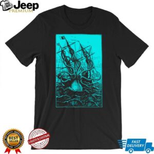 Vintage Kraken Attack Maritime Illustration T Shirt Vintage Kraken Attack Maritime Illustration T Shirt