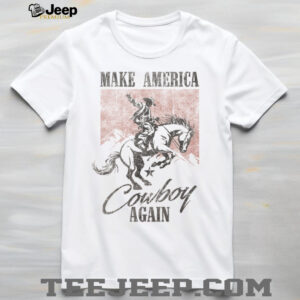 Vintage Make America Cowboy Again Graphic Tee Vintage Make America Cowboy Again Graphic Tee