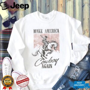 Vintage Make America Cowboy Again Graphic Tee