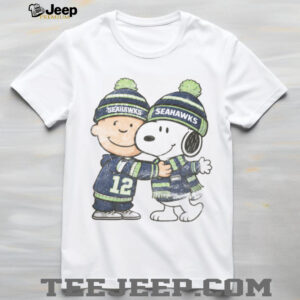 Vintage Seattle Seahawks Charlie Brown and Snoopy #12 Fan T Shirt
